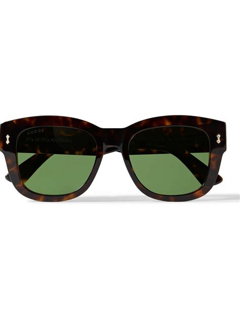 gucci d-frame tortoiseshell acetate sunglasses|men's Gucci tortoise shell sunglasses.